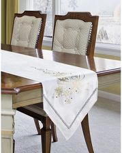 Zdjęcie Eurofirany Świąteczny Obrus Clair 35x140cm Biały - Serock
