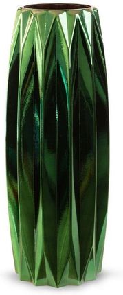 Eurofirany Szklany Wazon Dekoracyjny Negro 17x45cm Zielony