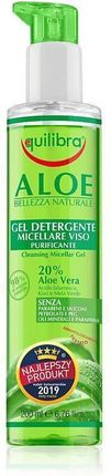 Beauty Formulas Equilibra Aloe Żel Micelarny Oczyszczający Do Demakijażu 20% Aloesu 200ml