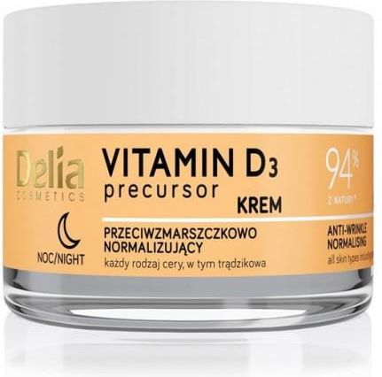 Delia Cosmetics Vitamina D3 Krem Przeciwzmarszczkowy Do Twarzy Na Noc 50ml