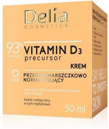 Krem Delia Cosmetics Vitamina D3 Przeciwzmarszczkowy Normalizujący na dzień 50ml