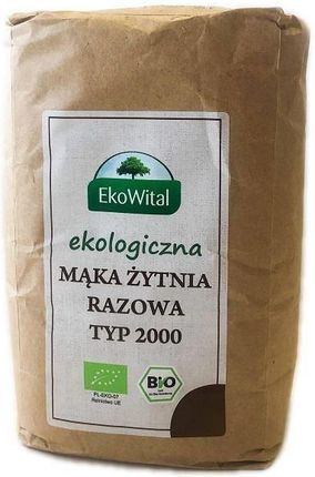 Ekowital Mąka Żytnia Razowa Typ 2000 Bio 1kg