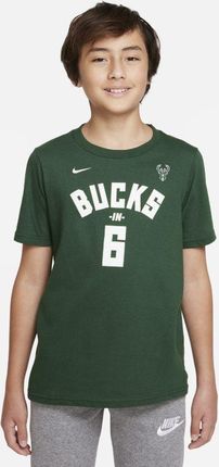 Nike T Shirt Dla Dużych Dzieci Nba Milwaukee Bucks Zieleń