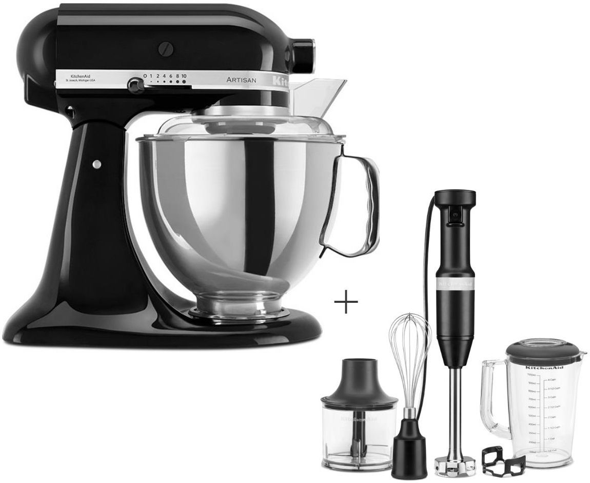 Hand blender 5KHBV83EBM, black matt, KitchenAid 