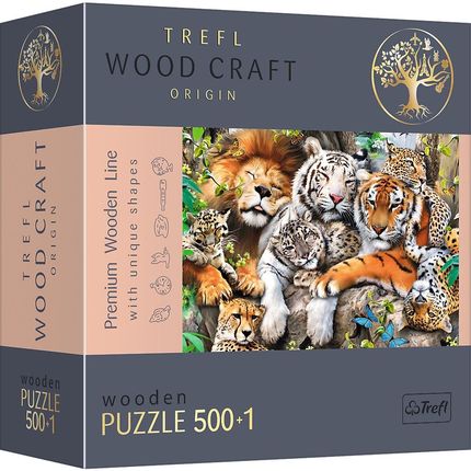 Trefl Puzzle drewniane 500+1el. Dzikie koty w dżungli 20152