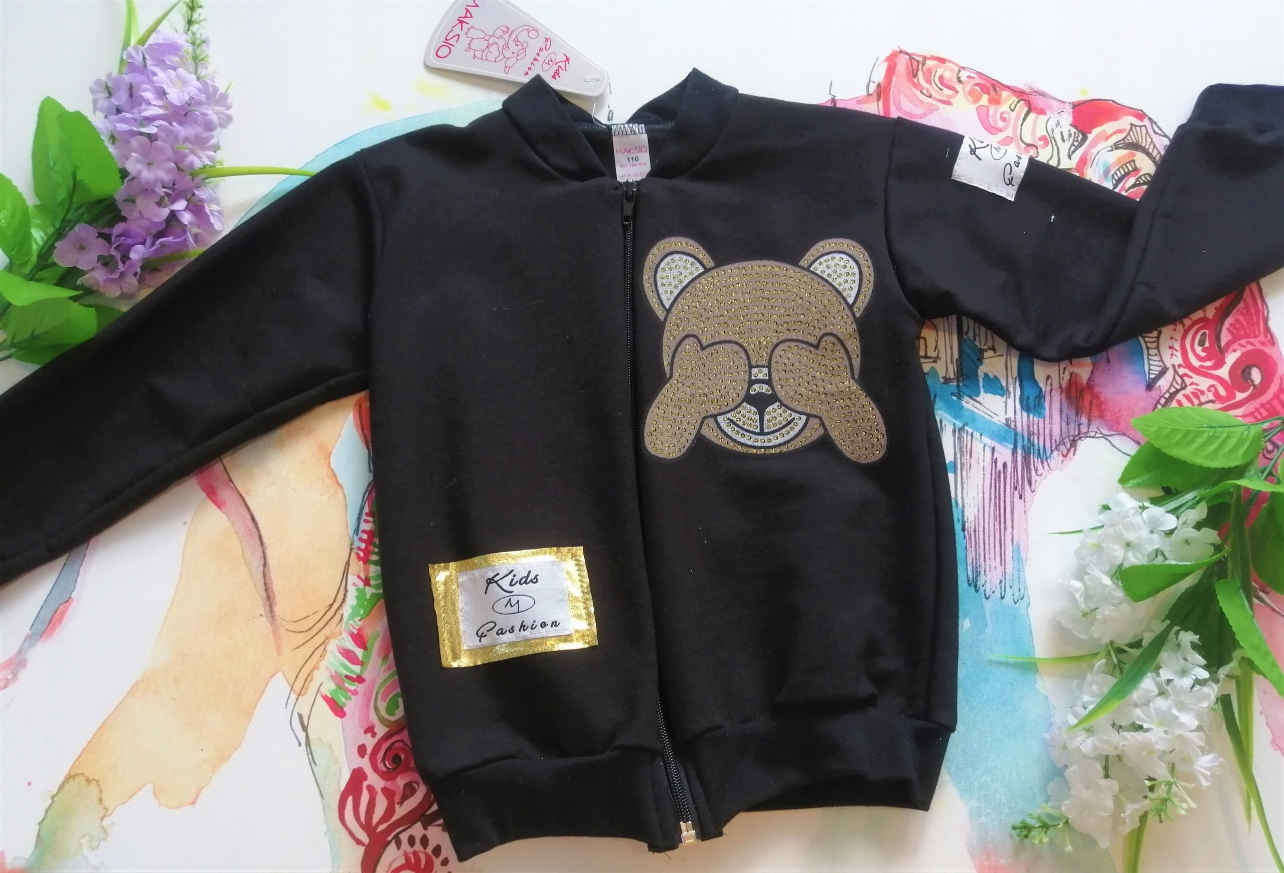 Czarna Bluza bomberka Polskiej firmy MAKSIO 116 - Ceny i opinie - Ceneo.pl