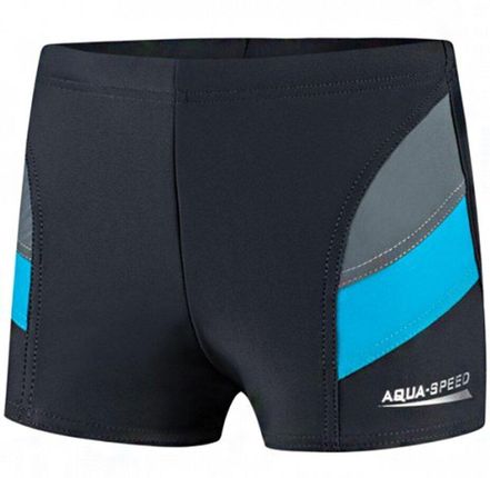 AQUA SPEED Spodenki kąpielowe dla chłopca Aqua-Speed Andy szaro niebieskie 32 349- Niebieski, Szary, Wieloko