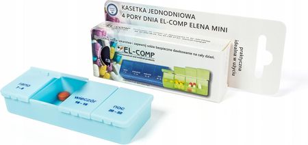 Pudełko kasetka na tabletki leki ORGANIZER pory wielokolorowy (ELENAMINI)