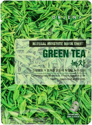ORJENA Green Tea Mask Sheet oczyszczająca maseczka w płachcie z zieloną herbatą 23ml