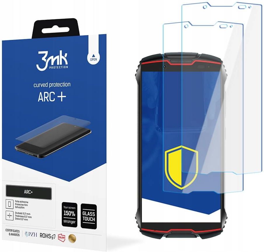 3x Pellicola Protettiva Vetro per Cubot King Kong Mini 2 Pro Protezione
