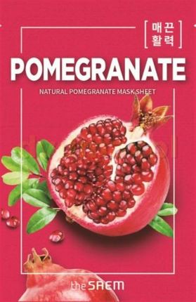 Saem The Natural Mask Sheet Maska Na Tkaninie Pomegranate 21ml
