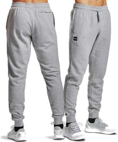 Męskie Spodnie Dresowe Under Armour Rival Fleece Jogger 1357128 011 Jasny Szary L Ceny I 9012