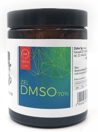 Dr Alcheo Żel z DMSO. 70% Oczyszczony laboratoryjnie 180ml
