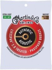 Martin Struny Authentic Acoustic Lifespan 2.0 Treated Phosphor Bronze 10-47 (Ma530T)
