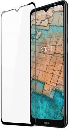Dux Ducis 9D Tempered Glass wytrzymałe szkło hartowane 9H na cały ekran z ramką Nokia C20 / C10 czarny (case friendly) (NOKIAC10)