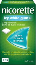 Nicorette Icy White Gum 2mg 105 sztuk  - Rzuć palenie