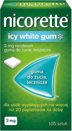 Nicorette Icy White Gum Guma do żucia 2mg 105 sztuk