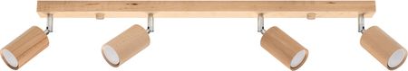 Sollux Plafon BERG 4L naturalne drewno (SL.1042)