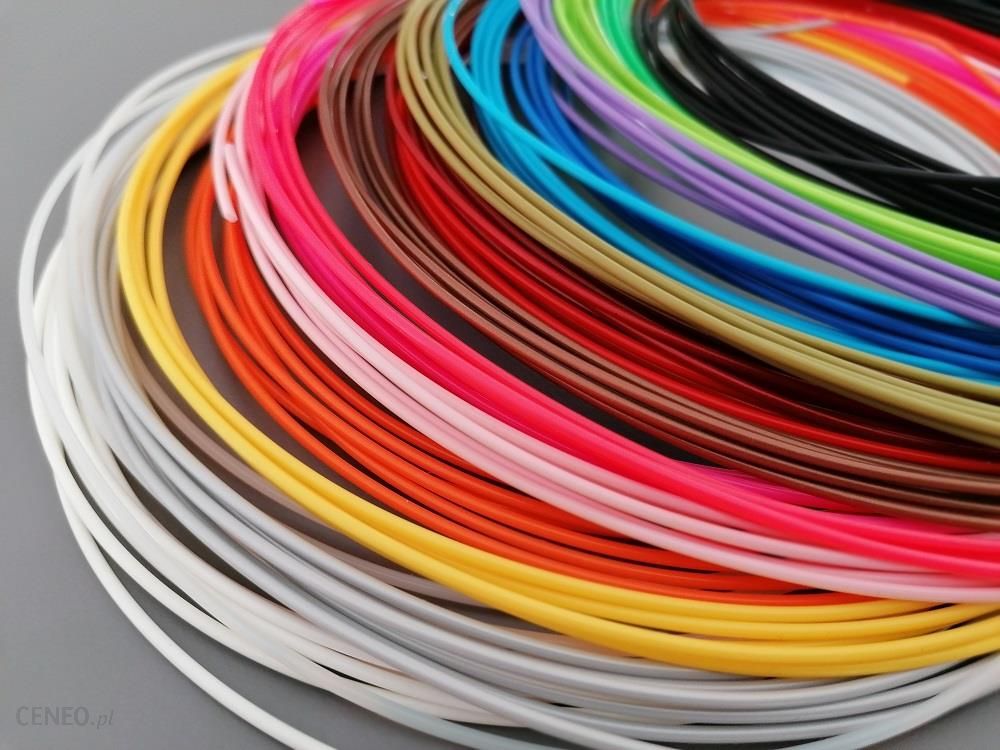 Kolorowe wkłady do długopisu 3D PEN 3D PLA 20 kolorów 60m