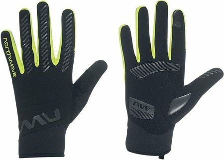 Northwave Active Gel Gloves Black Yellow Fluo