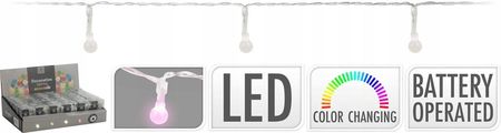 Lampki ogrodowe 10LED kulki kolorowe LED na baterie