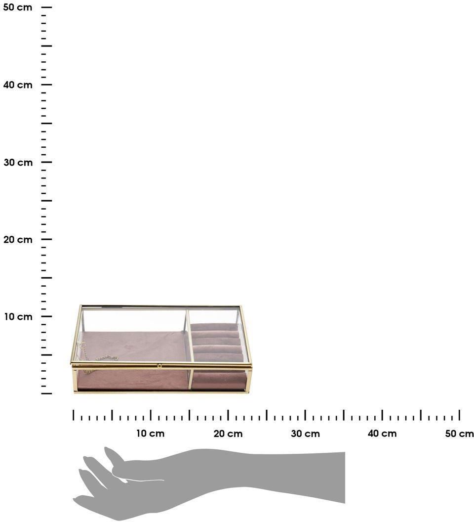 Pudełko na biżuterię szkatułka organizer z różową wyściółką 23x14,5x5 cm - zdjęcie 2 Pudełko na biżuterię szkatułka organizer z różową wyściółką 23x14,5x5 cm