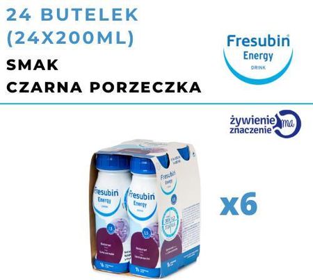 Fresubin Energy Drink smak czarna porzeczka, 24x200ml