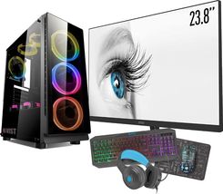 Vist RGB DO GIER AMD Ryzen 3 GTX 1650 16GB SSD 512 m.2 W10 LED 24'' Fury (VI744)