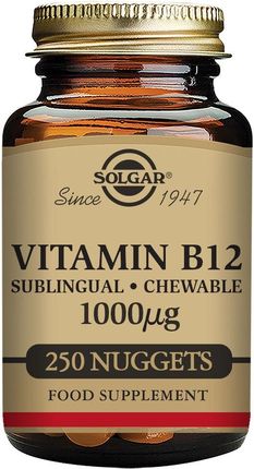 Solgar Witamina B12 (Cyjanokobalamina) 30249 1000 Mcg - 250 Tabl