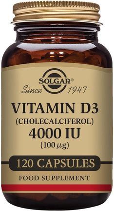 Solgar Witamina D3 (Cholekalcyferol) 4000 Iu - 120 Kaps