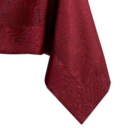 Ameliahome Obrus Plamoodporny Prostokąt Bordowy 140X450Cm 95267
