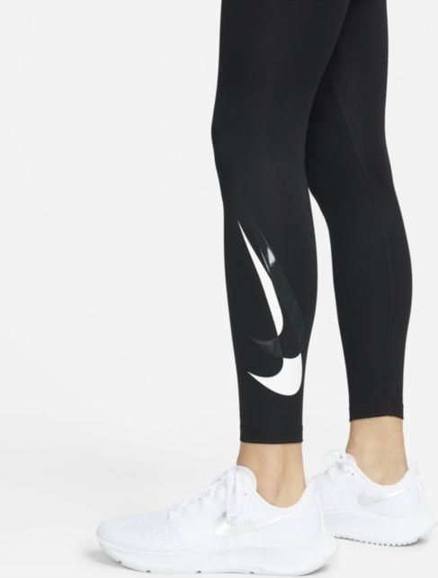 Nike Damskie Legginsy Do Biegania 7 8 Ze Średnim Stanem Dri Fit Swoosh Run  Czerń - Ceny i opinie 