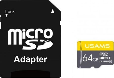 Usams Karta MicroSDHC 64 GB Class 10 U1 (ZB119TF01)