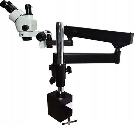 Techrebal Mikroskop stereoskopowy trinokularowy 22H na regulowanym ramieniu 7-45x