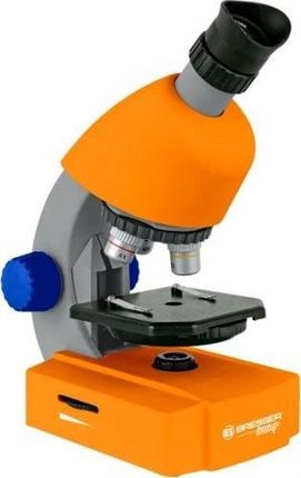 Bresser Mikroskop - 40x-640x Junior pomarańczowy w walizce