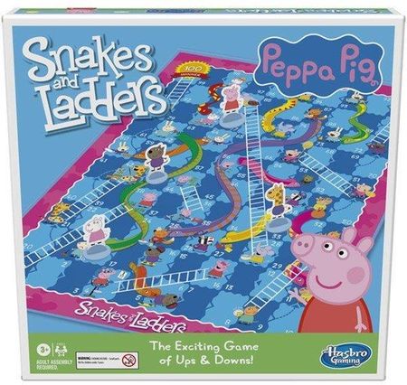 Hasbro Gaming Świnka Peppa Snakes and Ladders F4853