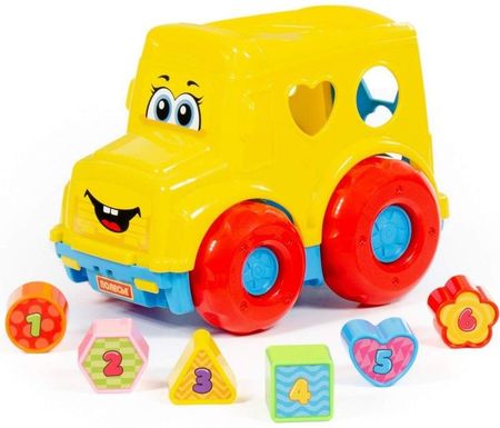 Wader Quality Toys POLESIE Ciężarówka Autobus Sorter Kształtów 7 el. 89113