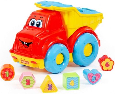 Wader Quality Toys Polesie Ciężarówka Wywrotka Sorter Kształtów 7 El. 89120