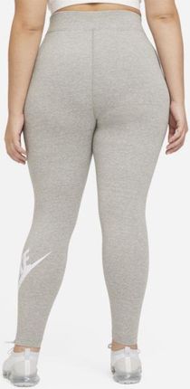 Nike Damskie legginsy z wysokim stanem Nike Sportswear Essential (duże  rozmiary) - Szary - Ceny i opinie 