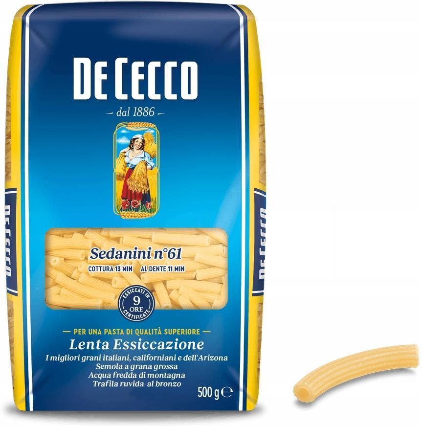 De Cecco Włoski Makaron Sedanini No61 500g - Ceny i opinie - Ceneo.pl