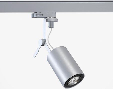 Cleoni MINORIS projektor track 1x50W, GU10, 230V, srebrny aluminiowy (mat struktura) RAL 9006 (1104799)