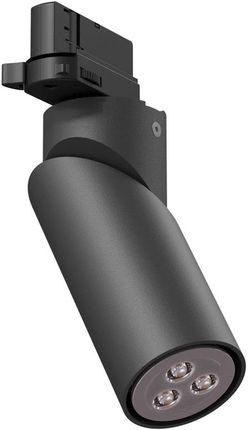 Cleoni TOLEDO B3T projektor track max. 1x50W, GU10, 230V, czarny głęboki (mat struktura) RAL 9005 (1104543)