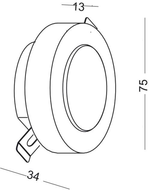 Lampa Elkim Lighting Lampa Schodowa Komunikacyjna Lesel B