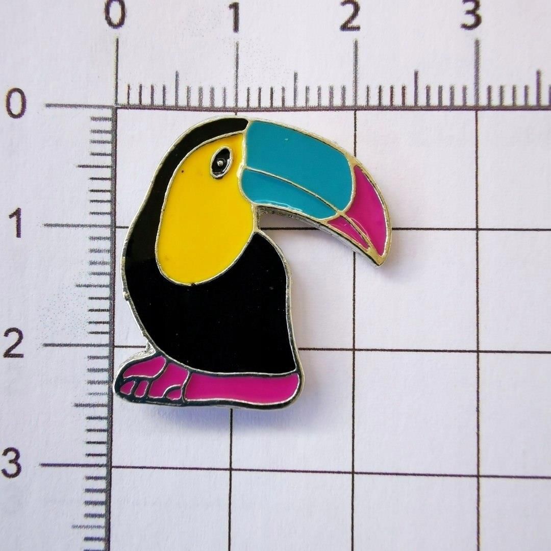 Cancel Przypinka Tukan Kolorowy Buton Metal Pin 1 - zdjęcie 1 Cancel Przypinka Tukan Kolorowy Buton Metal Pin 1