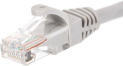 Netrack Patchcord RJ45 osłonka zalewana kat. 6 UTP 1m szary (BZPAT16)