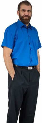 41/42 - L/XL Koszula męska szafirowa CHABROWA niebieska LAVIINO