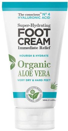 Biovene The Conscious Hyaluronic Acid Super-Hydrating Foot Cream Organic Aloe Vera Krem do stóp 50 ml
