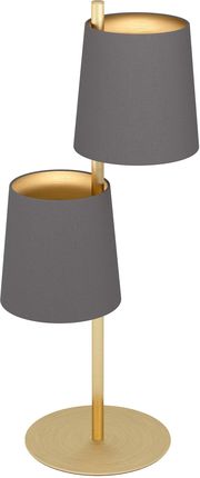 Eglo Amleida 2 99611 lampa stołowa lmapka 2x40W E27 mosiądz/cappuccino