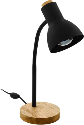 Eglo Veradal 98831 lampa stołowa lampka 1x40W E27 czarna/drewniana