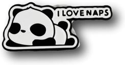 Clamoty Przypinka Panda I Love Naps Metal Pin - Broszki